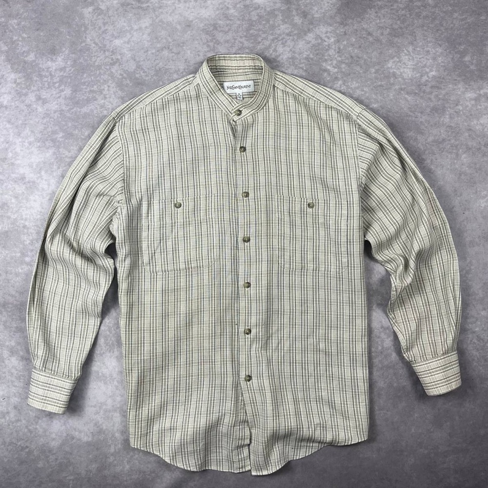 [101] Vintage Yves Saint Laurent
Designer Button up Shirt Size M